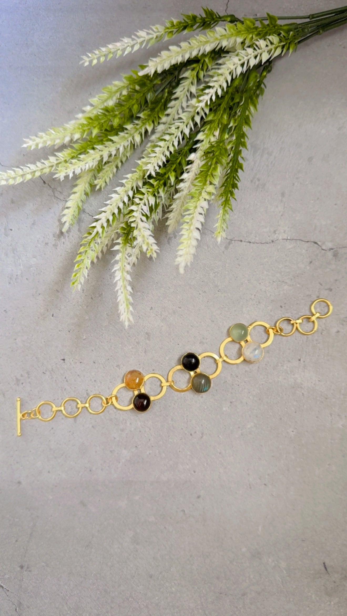 Stone Rings Bracelet