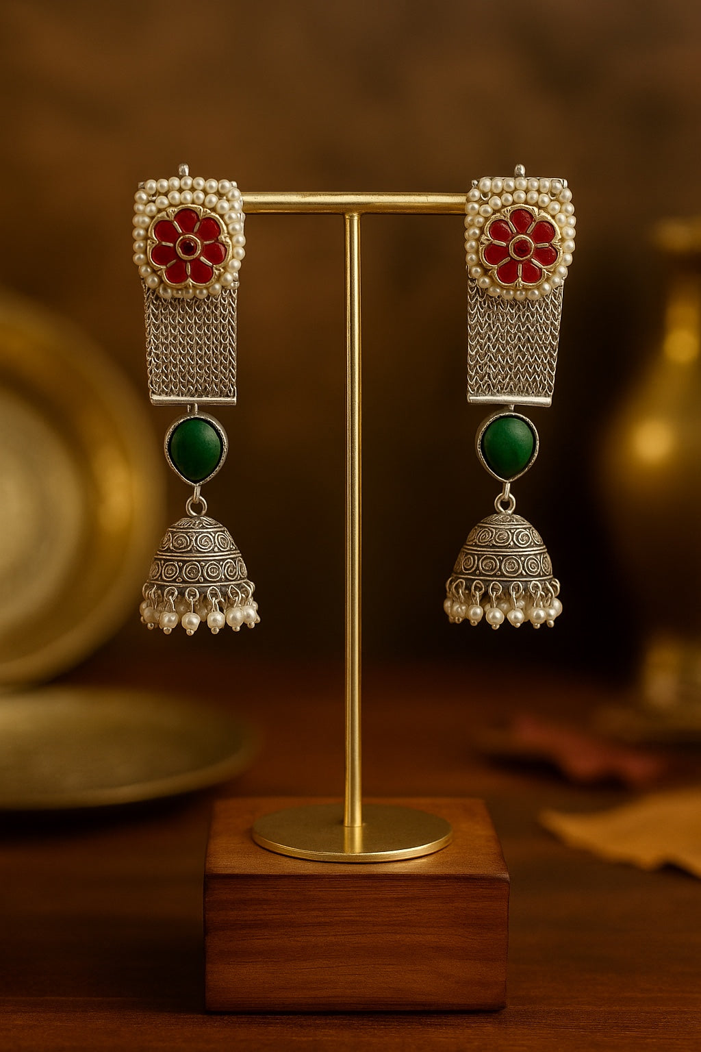 Aanya Chain Jhumkis