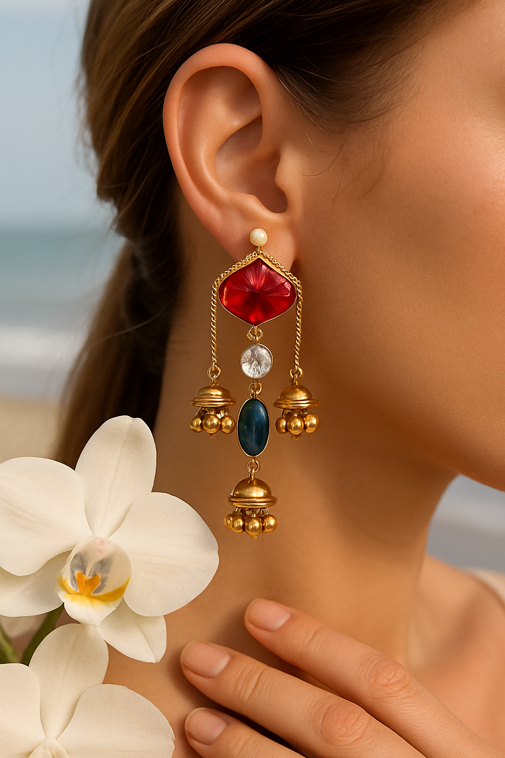 Multicolor Shanaya Danglers