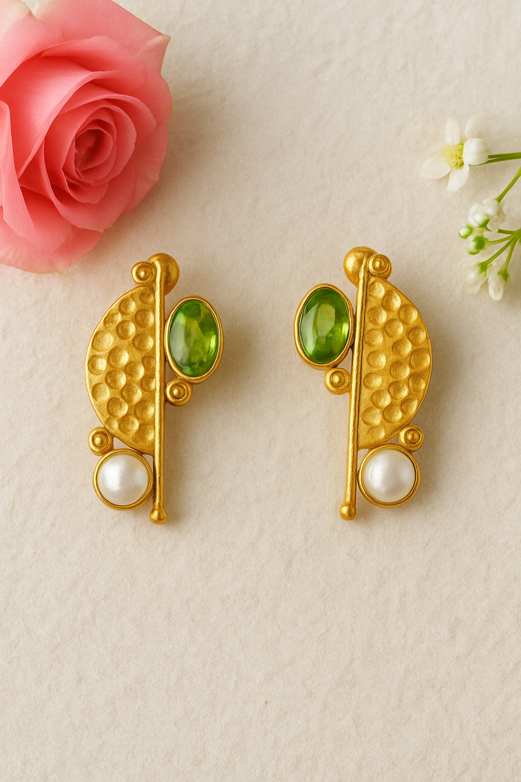 Gold Ira Crystal Studs
