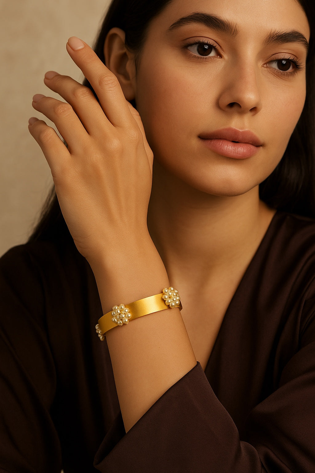 Cluster Pearl Bracelet