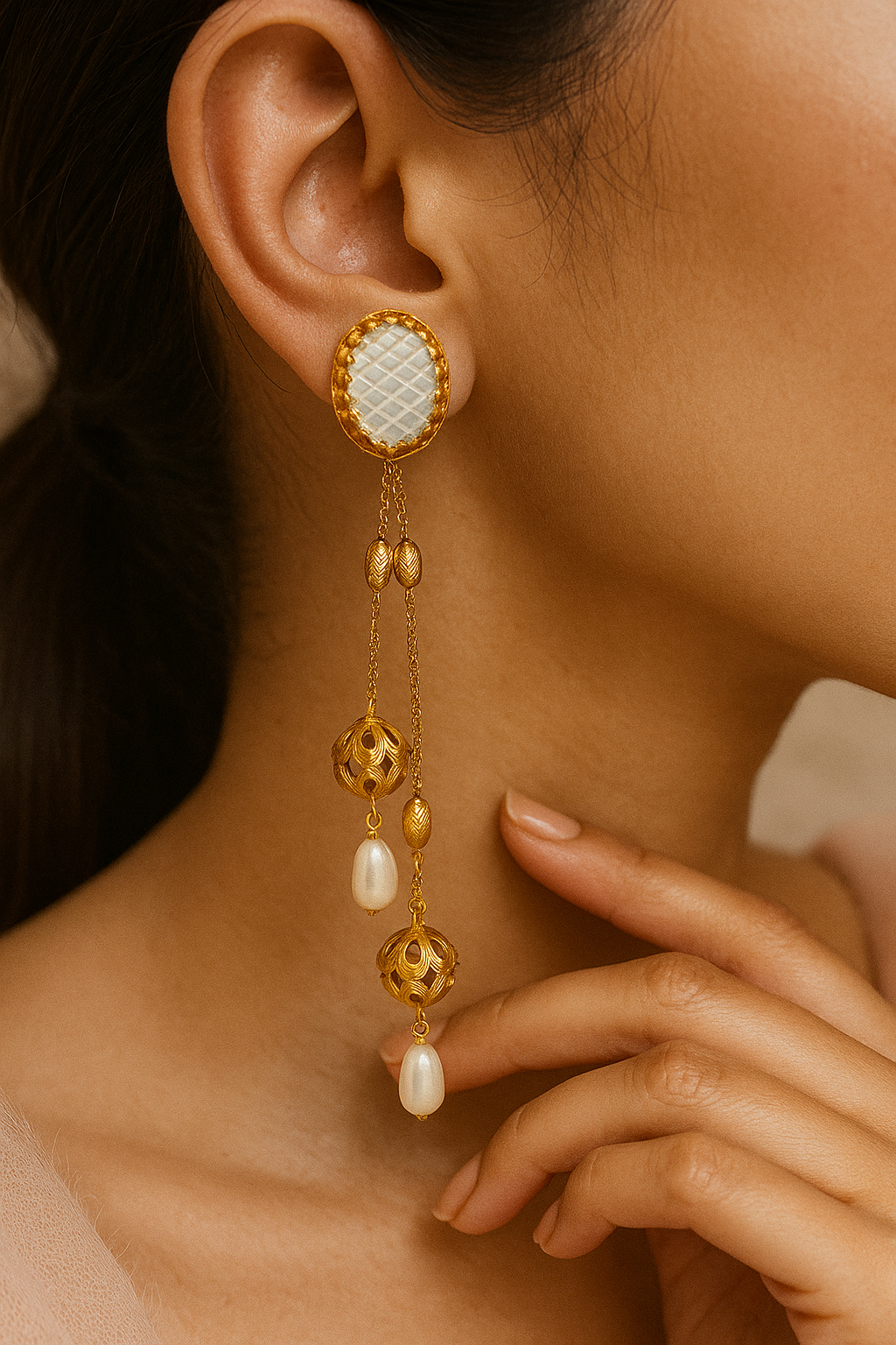 Ivory Keerti Danglers