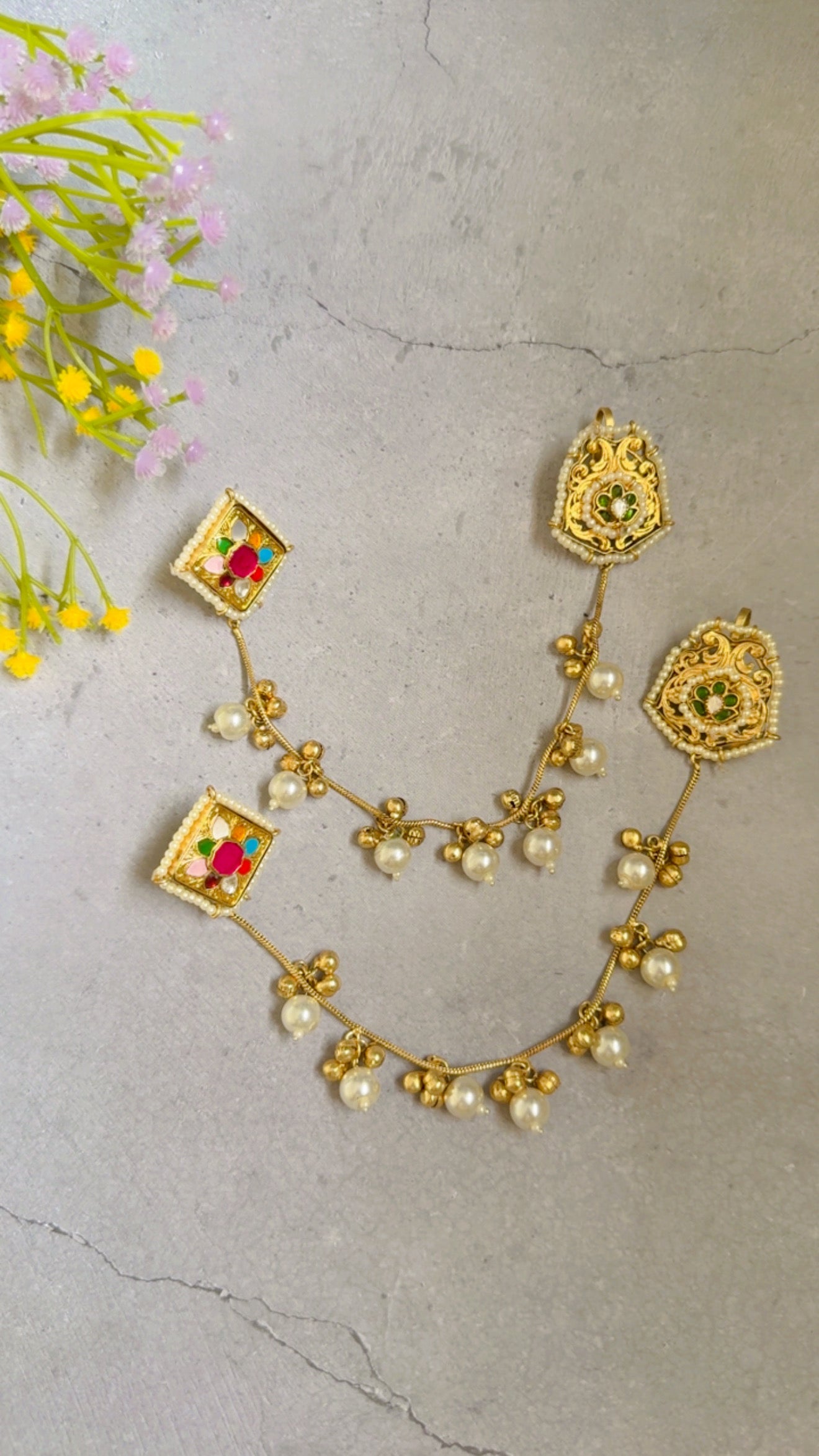 Zaaya Earchain Studs