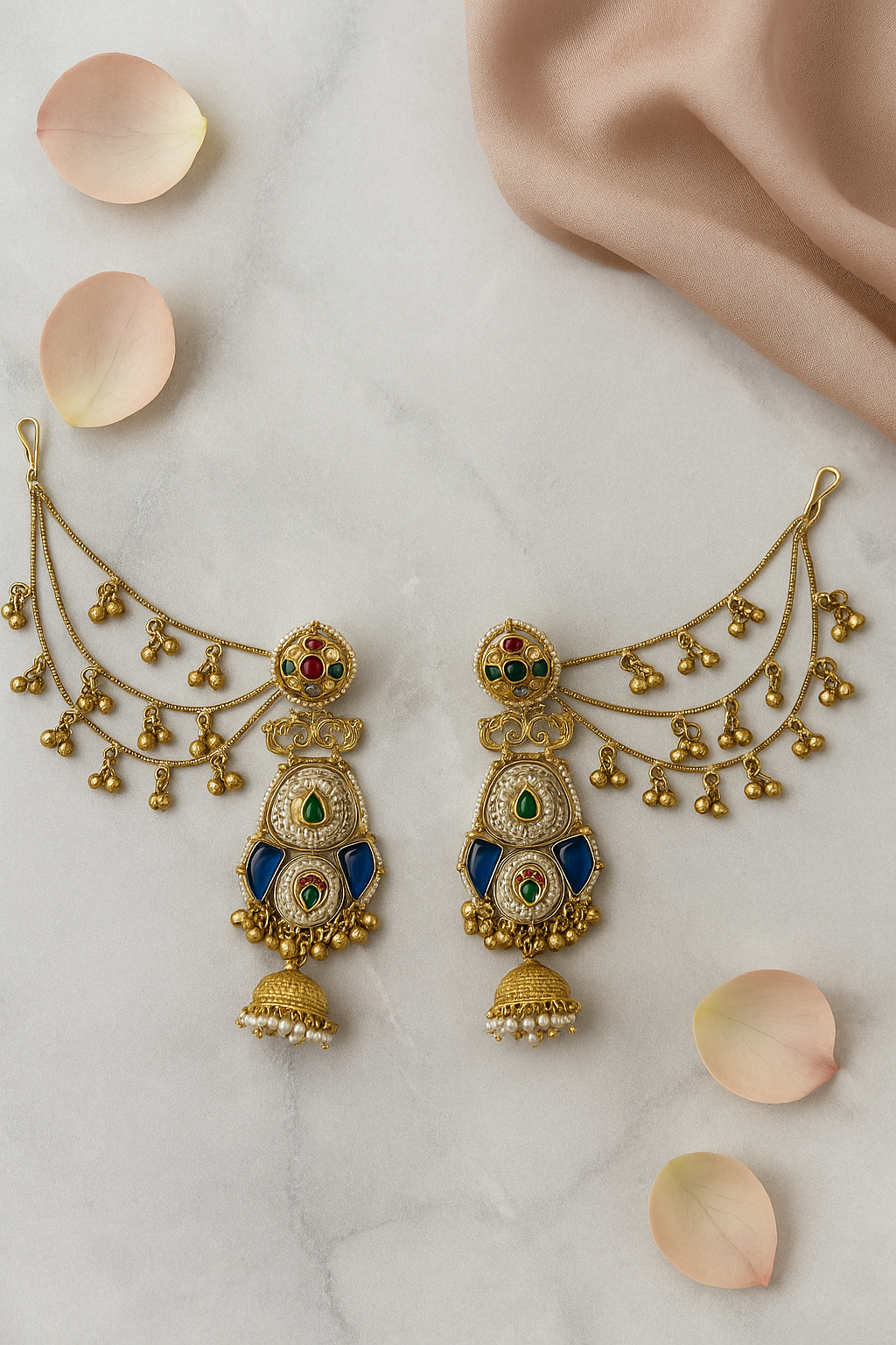 Aaradhya Chain Dangler Jhumkis