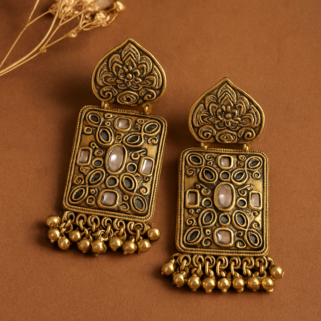 Antique Ghungroo Danglers