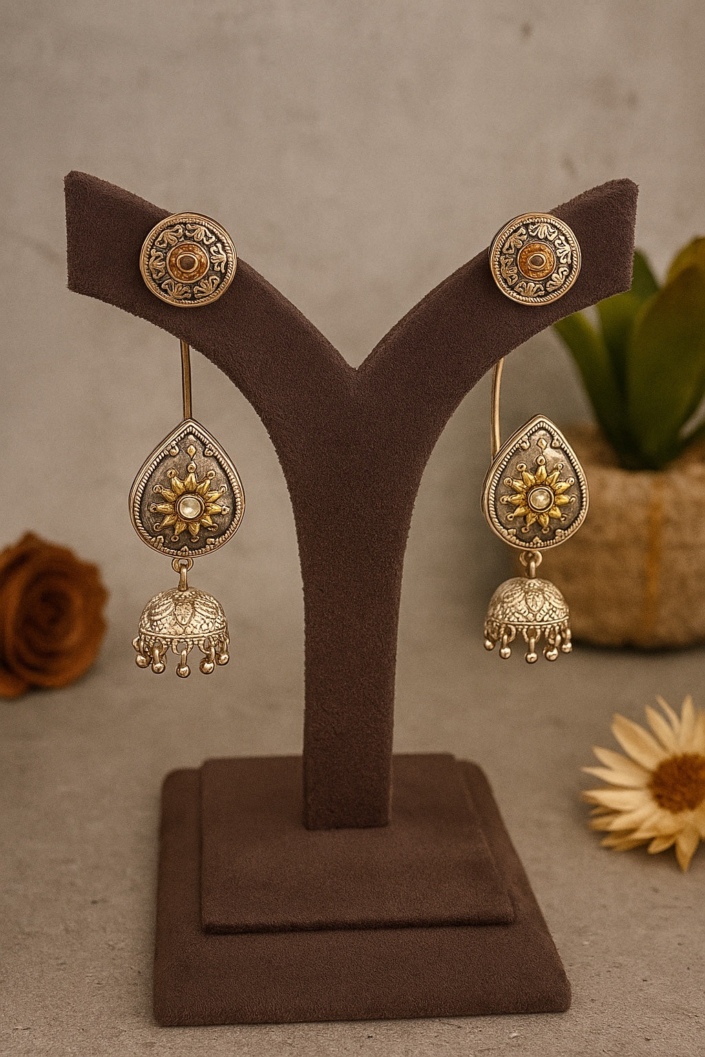 Shubhra Earcuff Jhumkis
