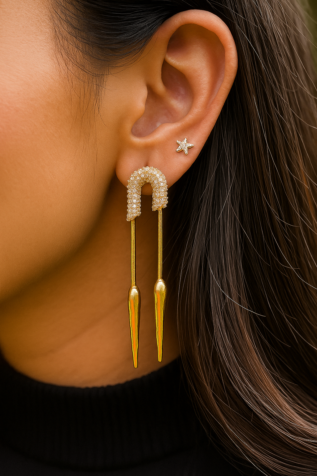Diamond U Shaped Danglers
