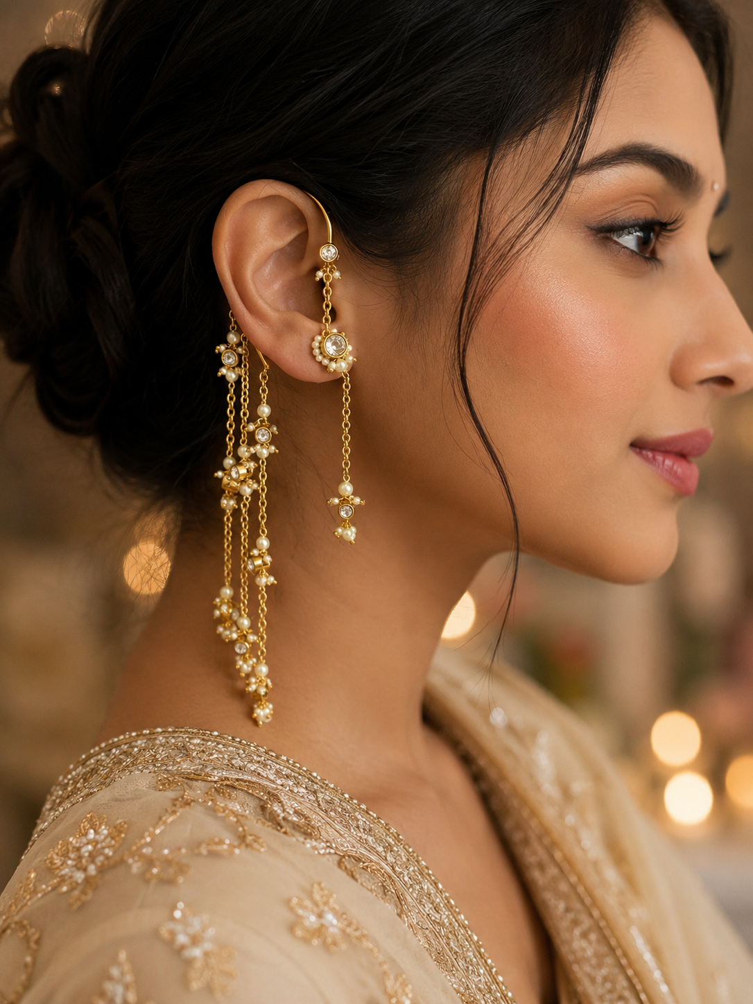 Aarunya Chain Earcuffs