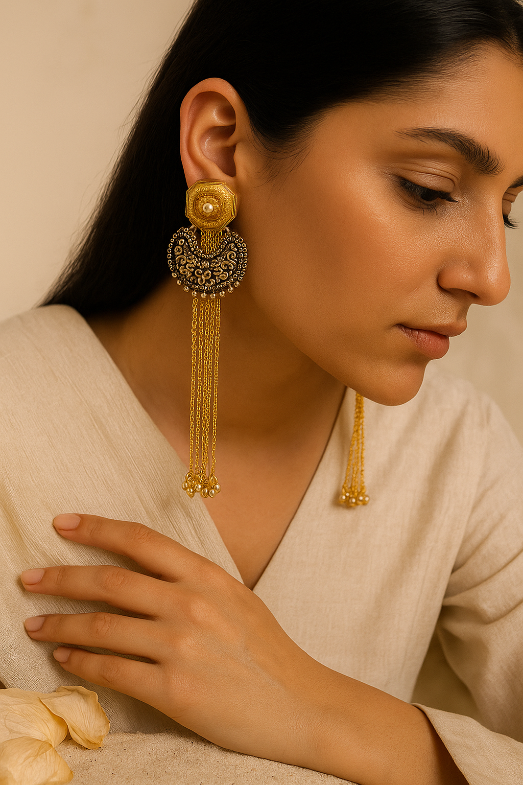 Fusion Gold Chain Danglers