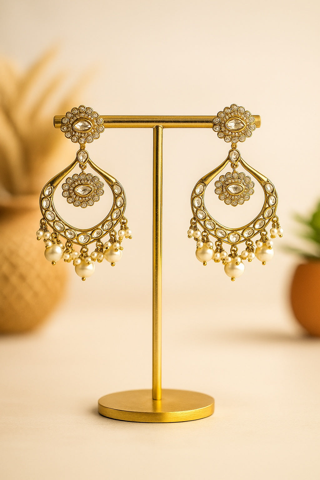 Nandini Moissanite Chaandbalis