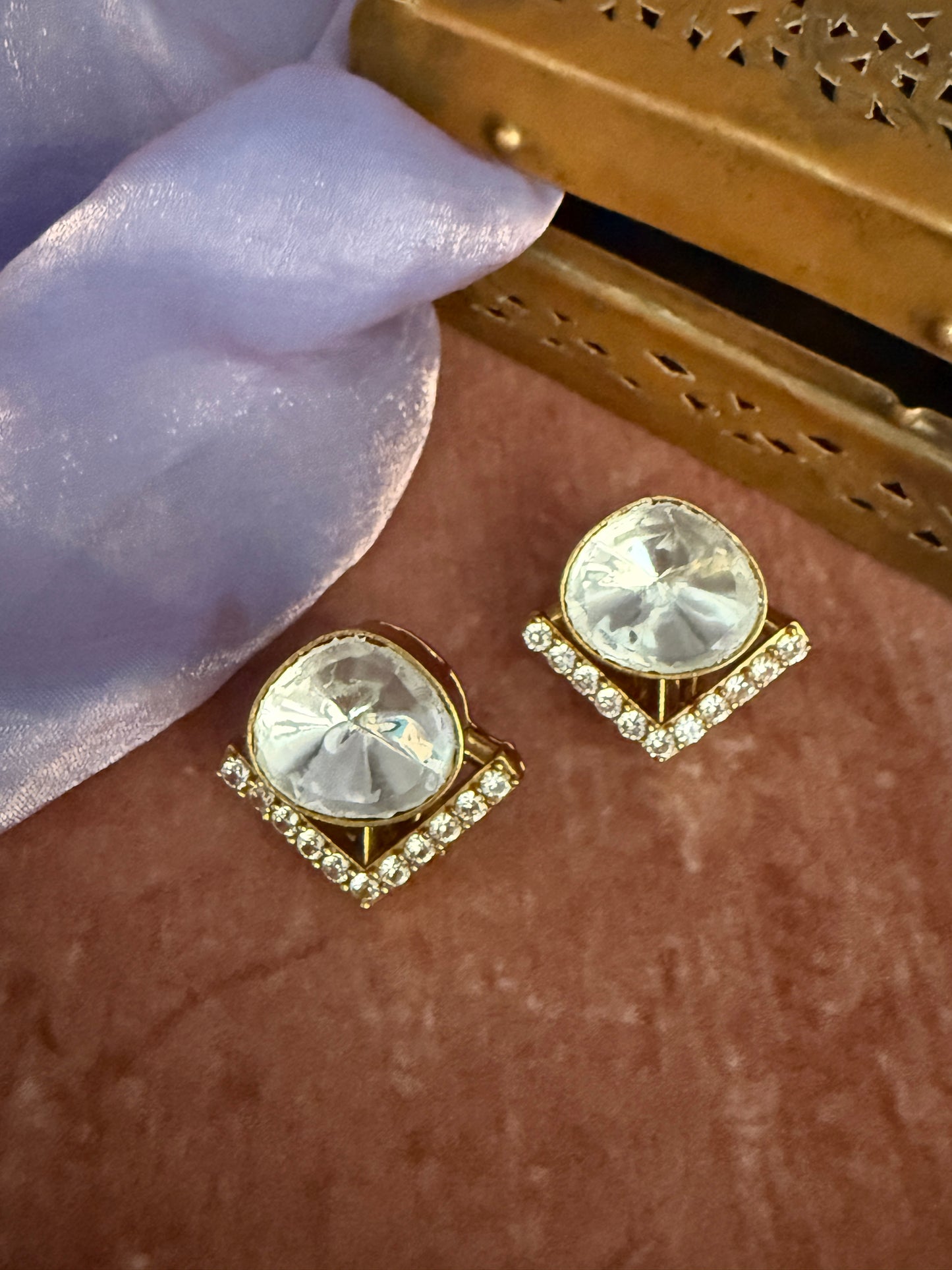 Moissanite Diamond Studs