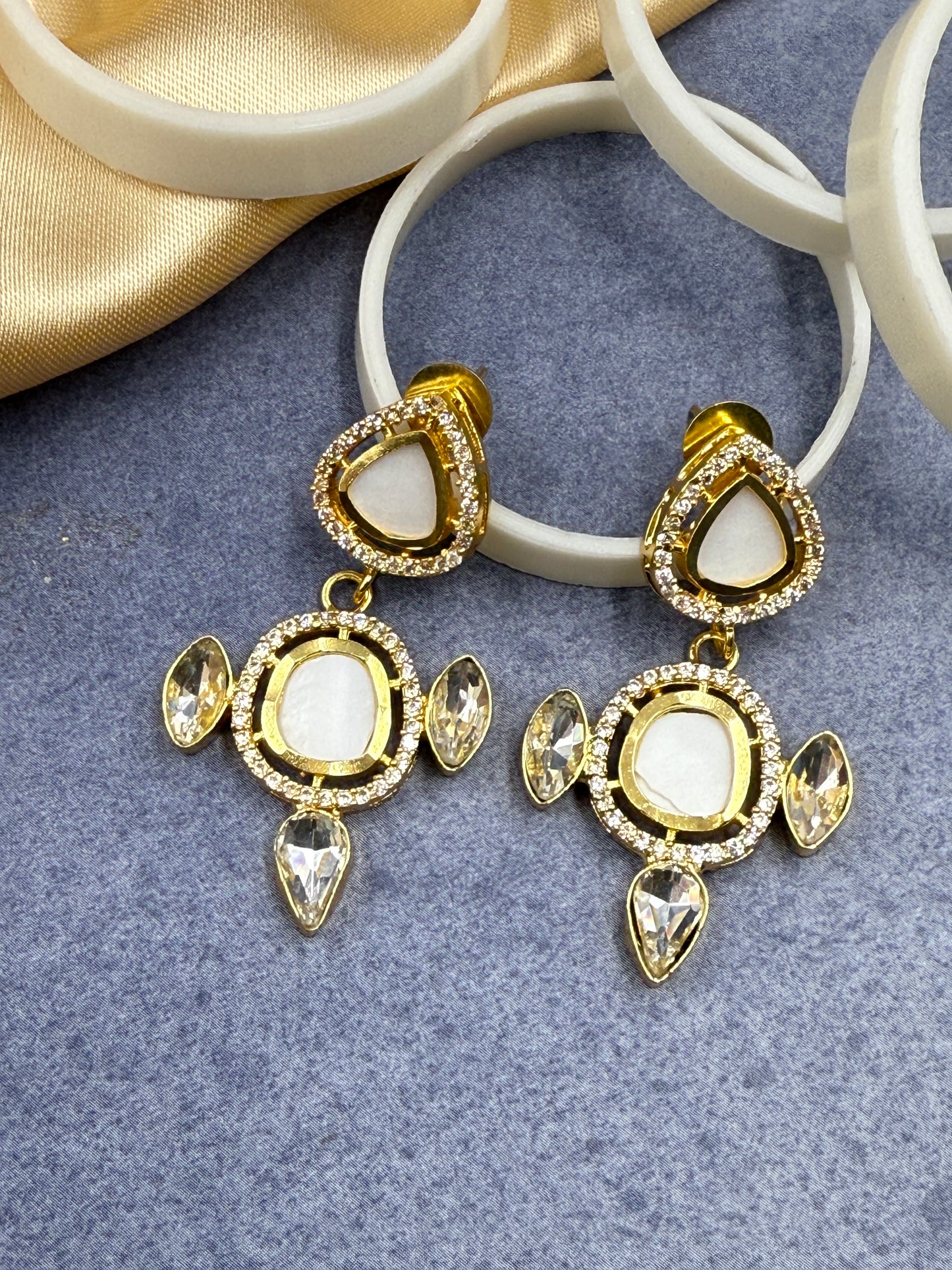Ivory Stone Danglers