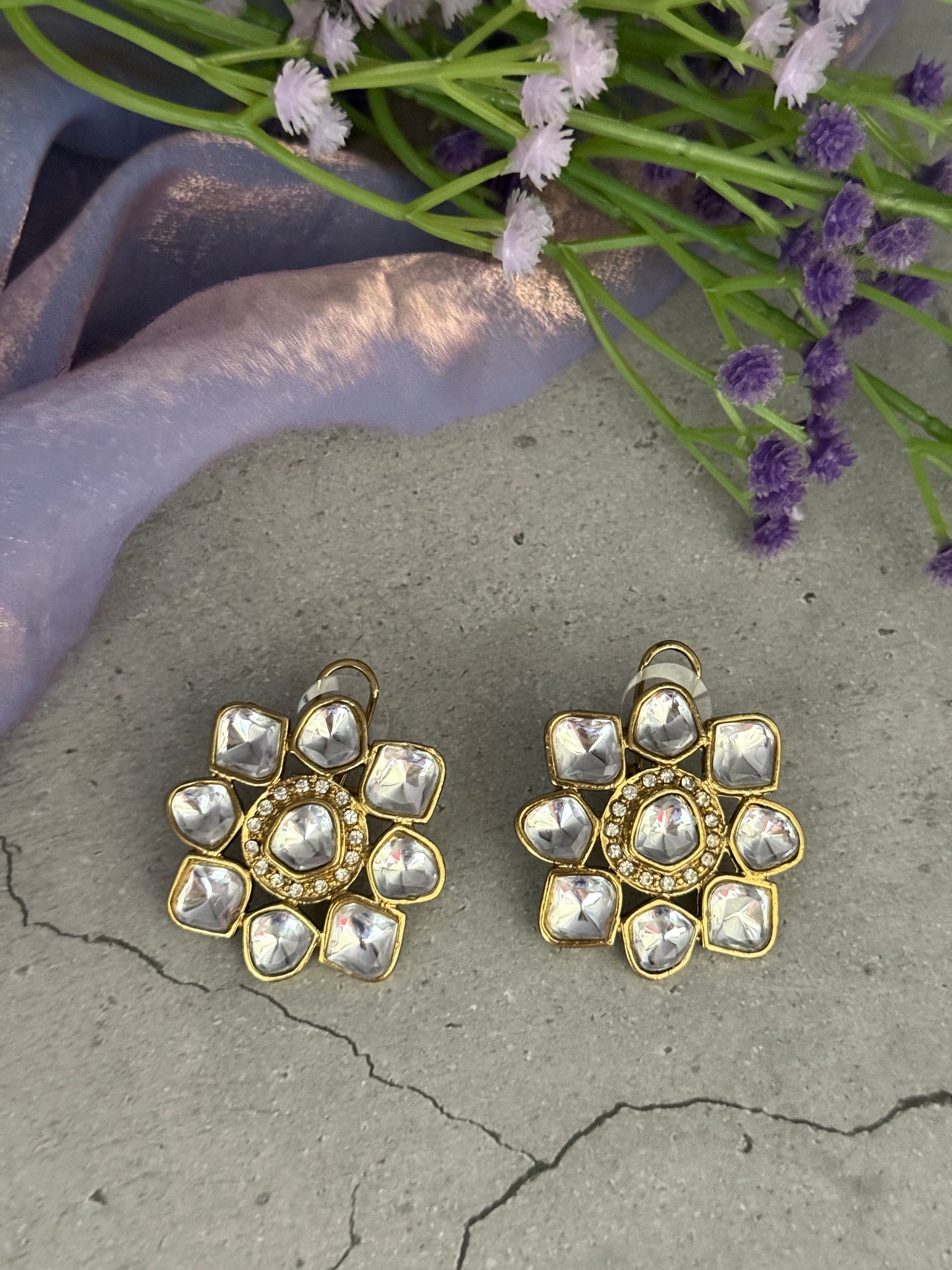 Stone Square Studs