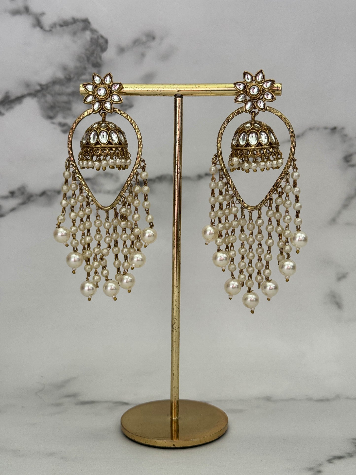 Pearl Tassel Jhumkis