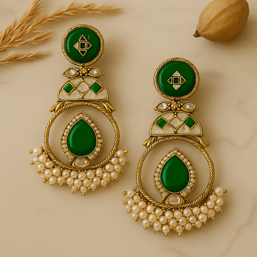 Green Zaysha Danglers