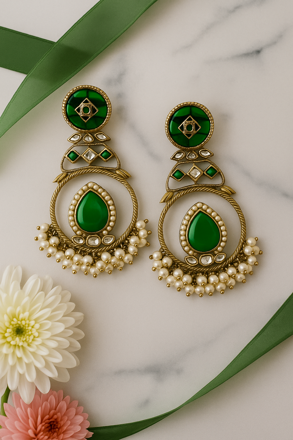 Green Zaysha Danglers
