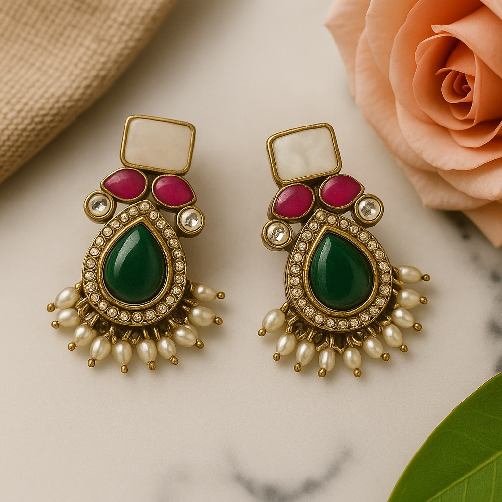 Multicolor Drop Danglers