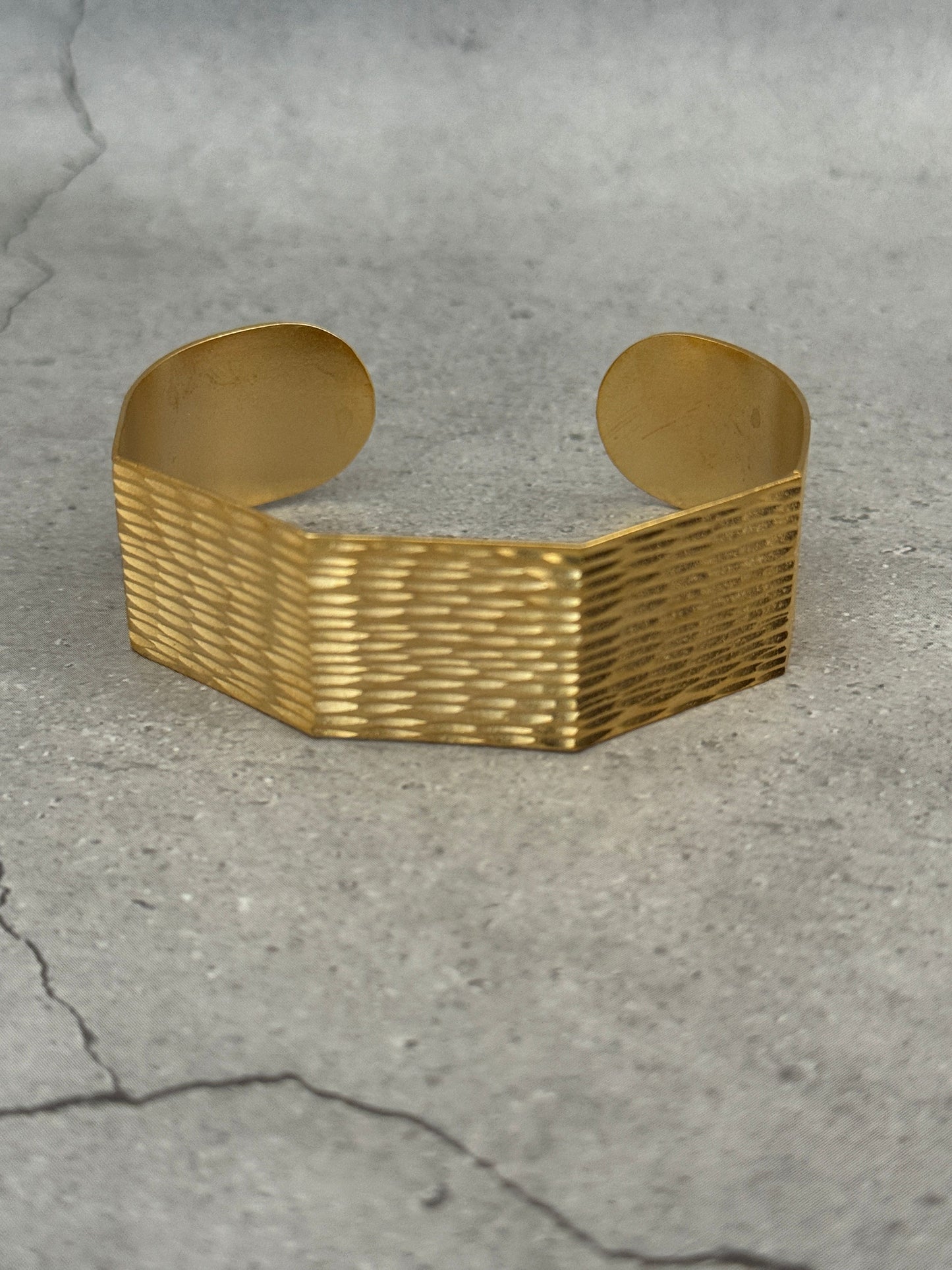 Hexagon Textured Bracelet