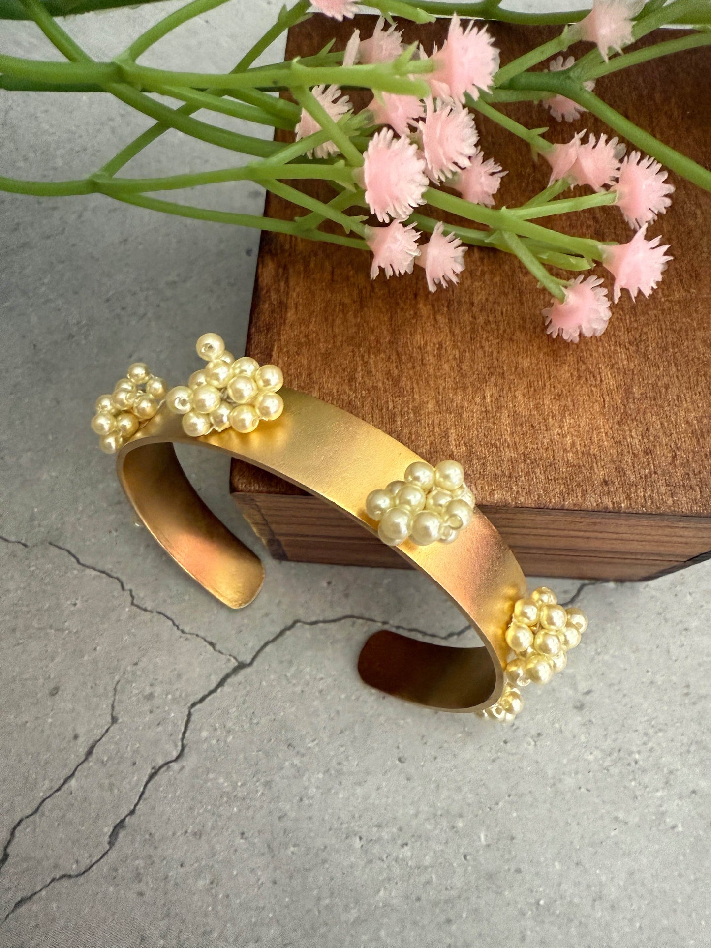 Cluster Pearl Bracelet