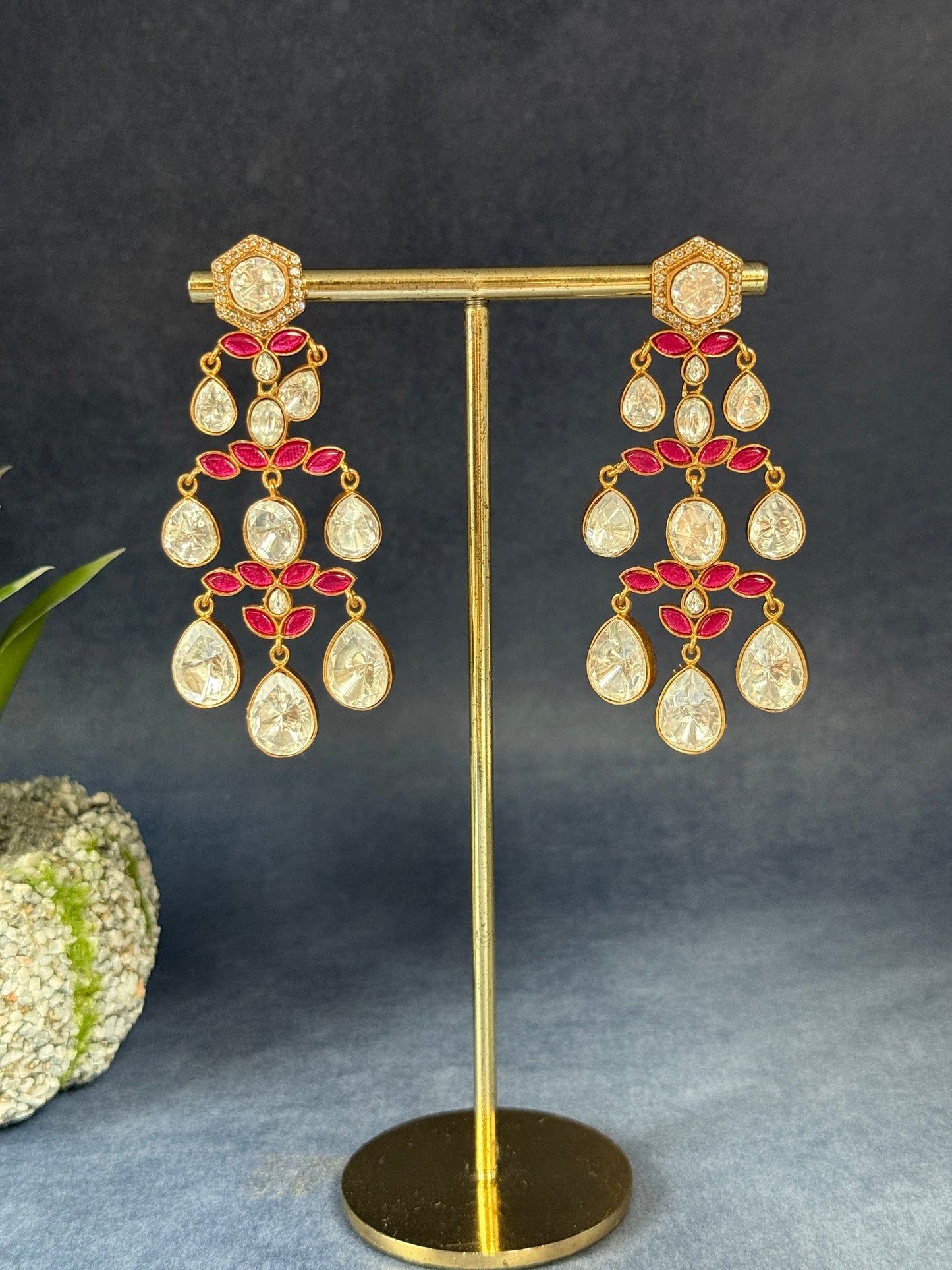 Pink Isha Danglers