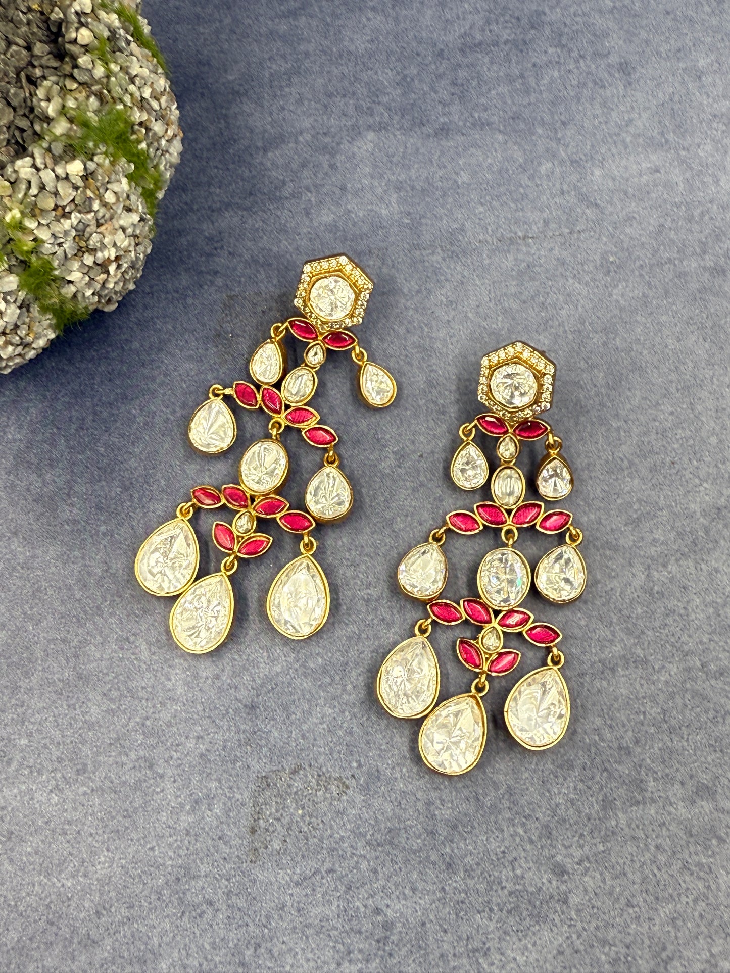Pink Isha Danglers