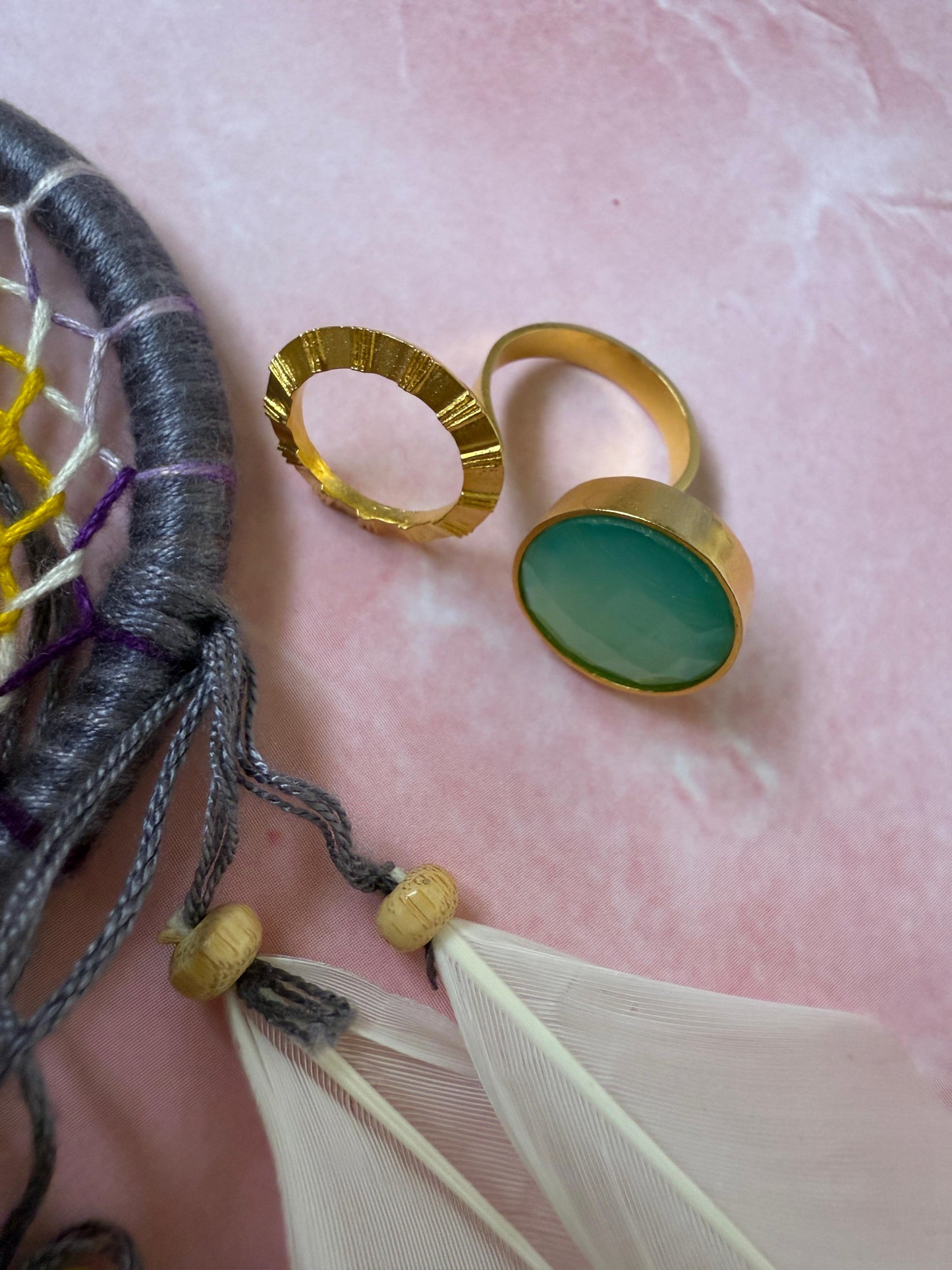 Green Stone Ring