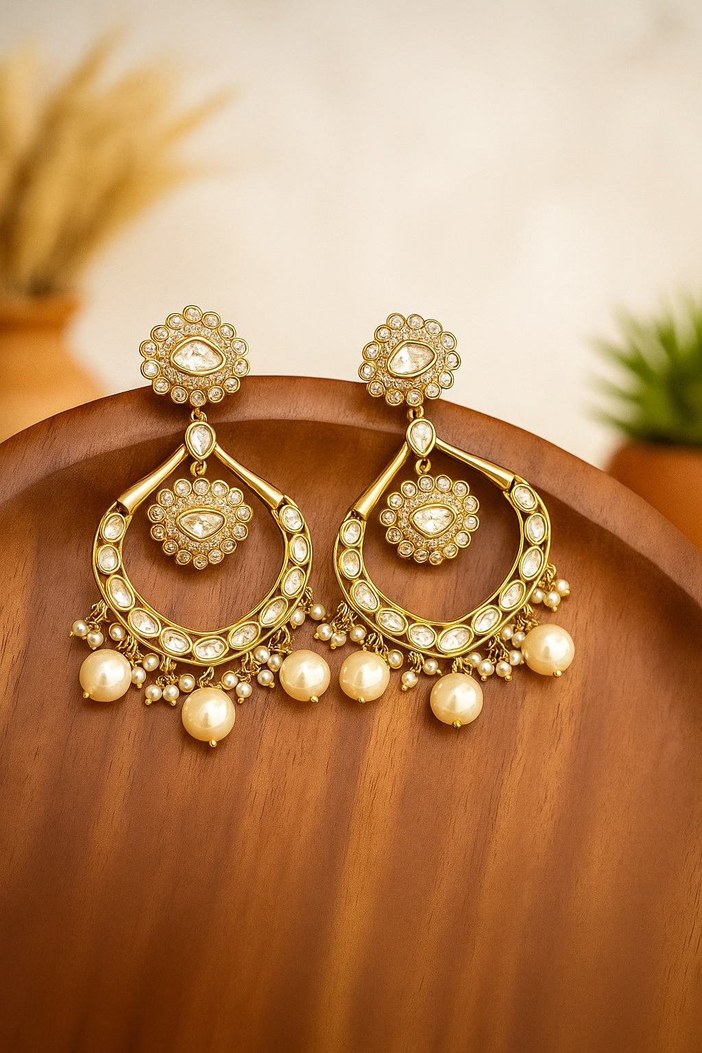 Nandini Moissanite Chaandbalis