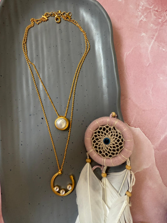 Double Layer Stone Chain