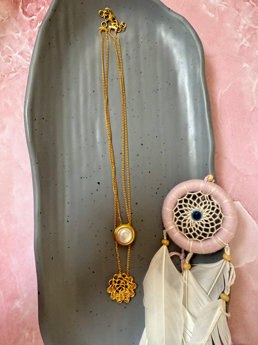 Double Layer Mini Floral Chain