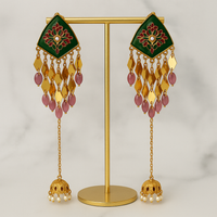 Green Sahara Danglers