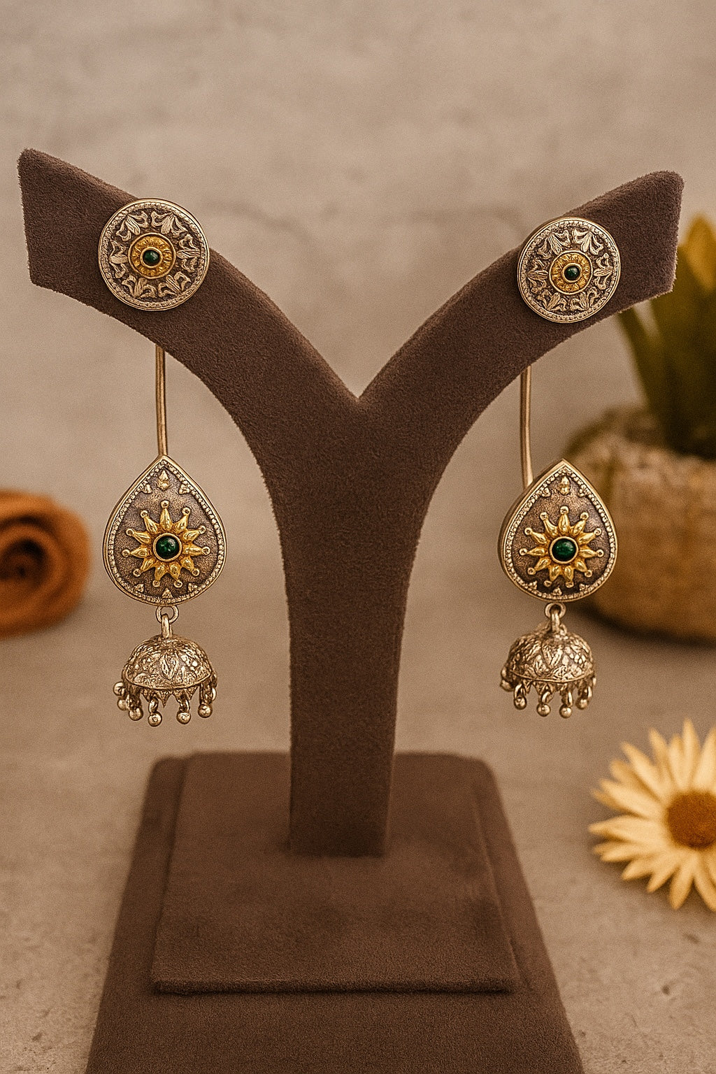 Shubhra Earcuff Jhumkis