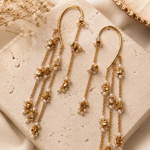 Aarunya Chain Earcuffs