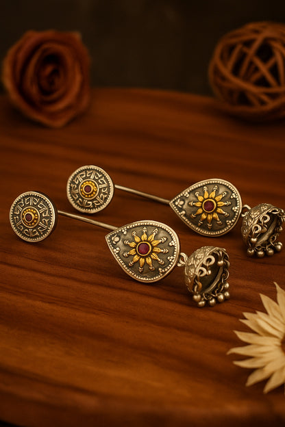 Shubhra Earcuff Jhumkis