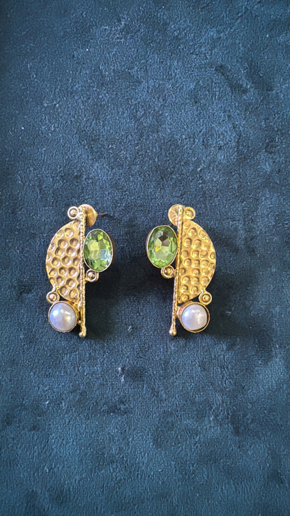 Gold Ira Crystal Studs