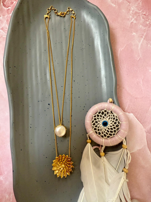 Double Layer Floral Chain