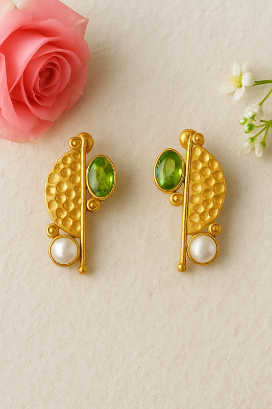 Gold Ira Crystal Studs