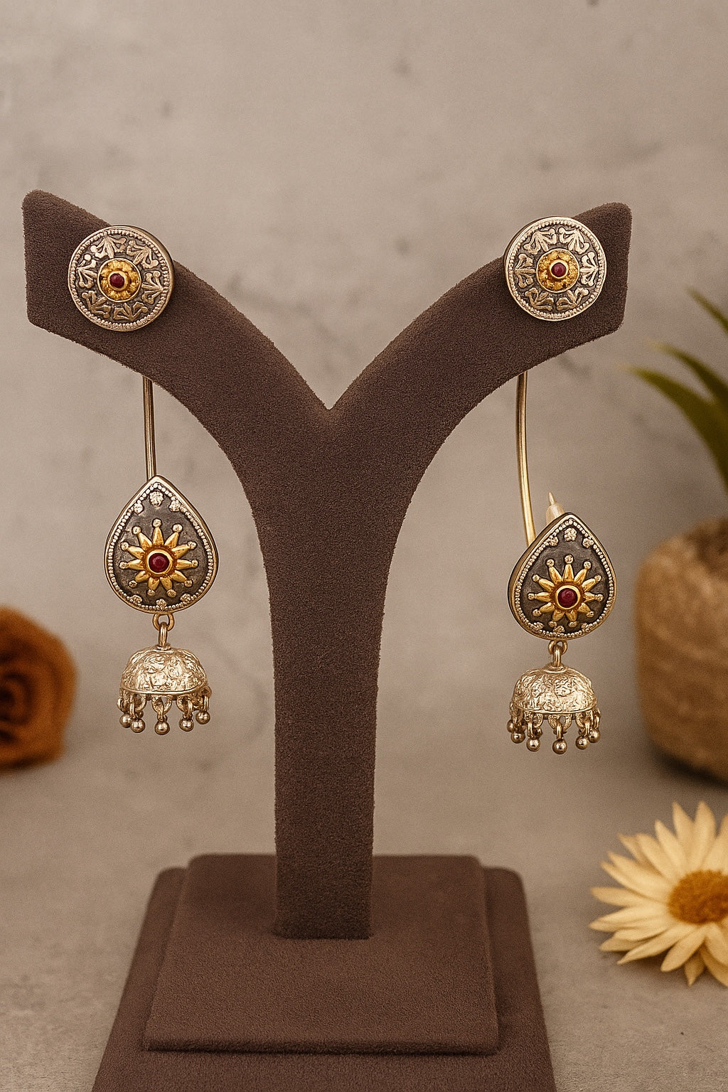 Shubhra Earcuff Jhumkis