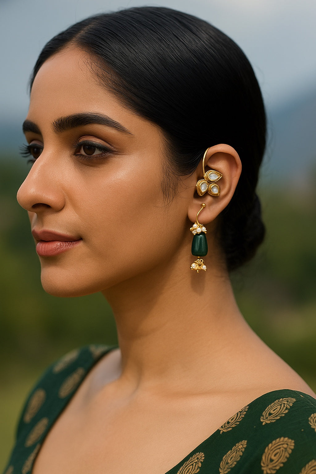 Roshni Kundan Earcuffs
