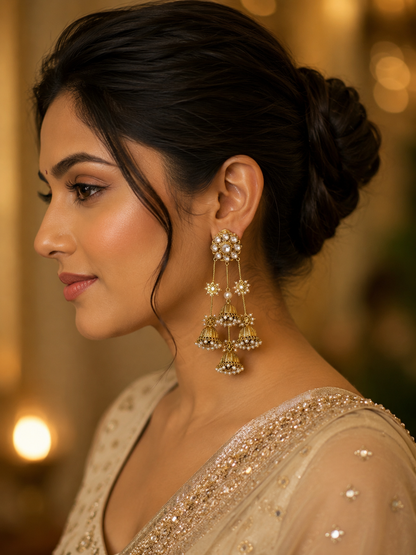Amyra Chain Jhumkis