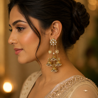 Amyra Chain Jhumkis