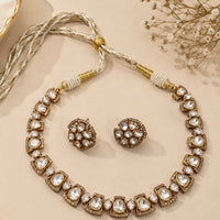 Aisha Moissanite Neckline Set