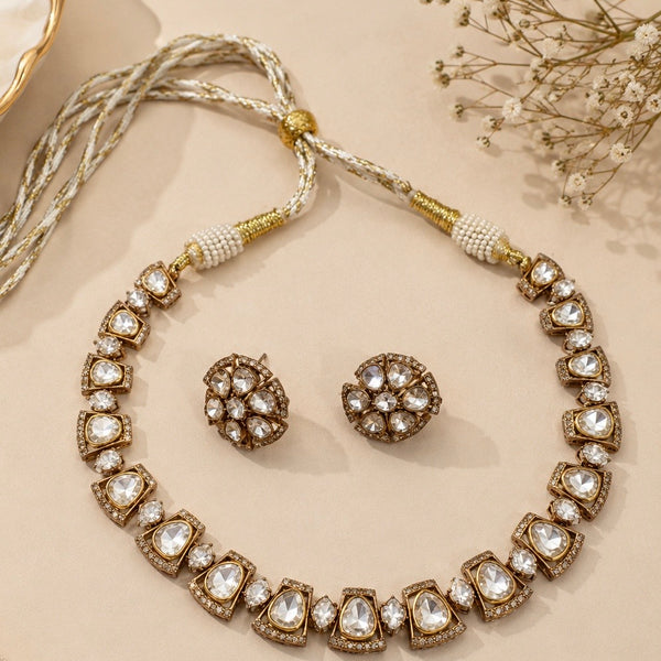 Aisha Moissanite Neckline Set