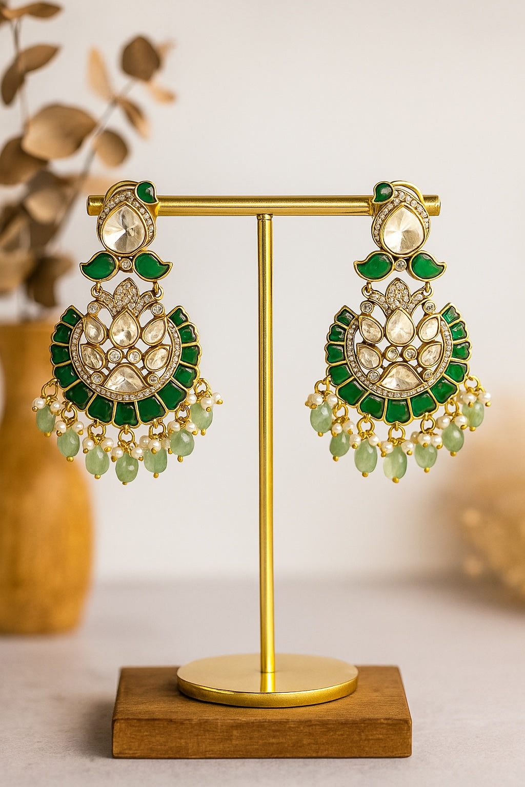 Vaidehi Moissanite Danglers