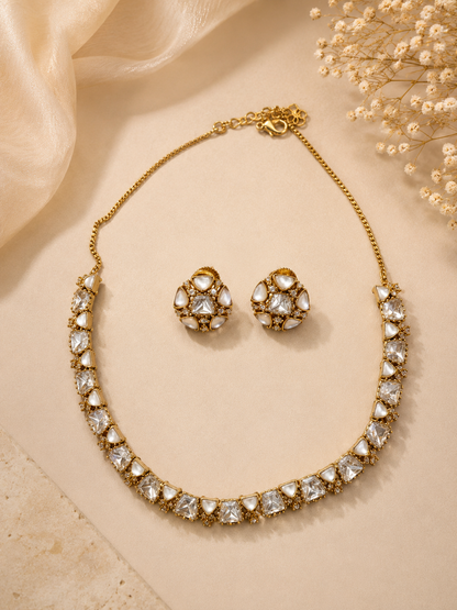 Meesha MOP Neckline Set