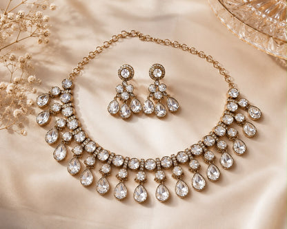 Miraya Moissanite Neckline Set