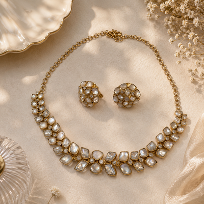 Anaira MOP Neckline Set