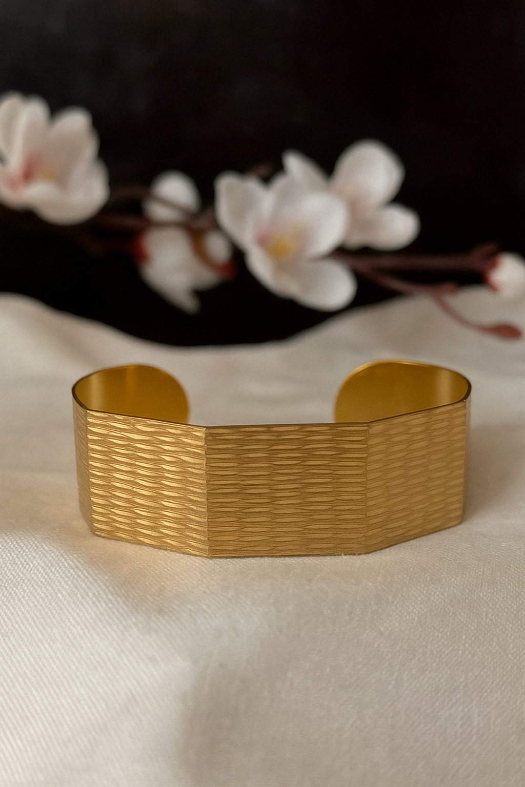 Hexagon Textured Bracelet