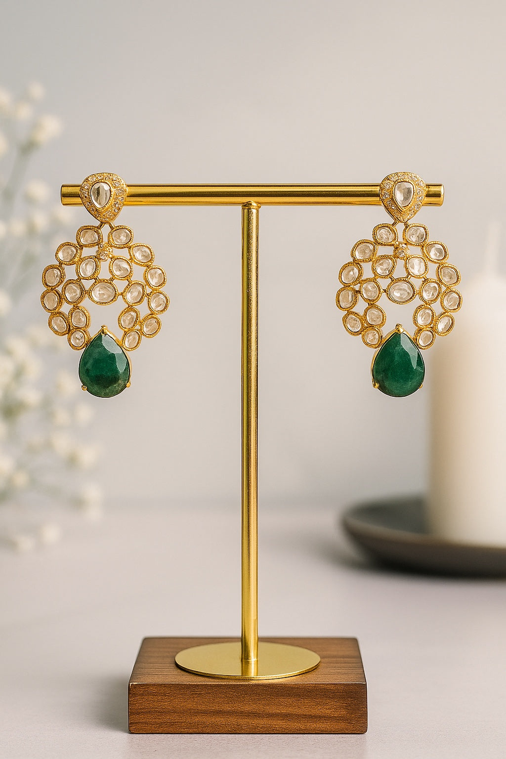 Mridula Moissanite Danglers