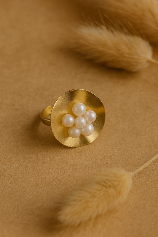 Pearl Floral Ring