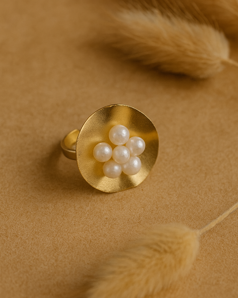 Pearl Floral Ring